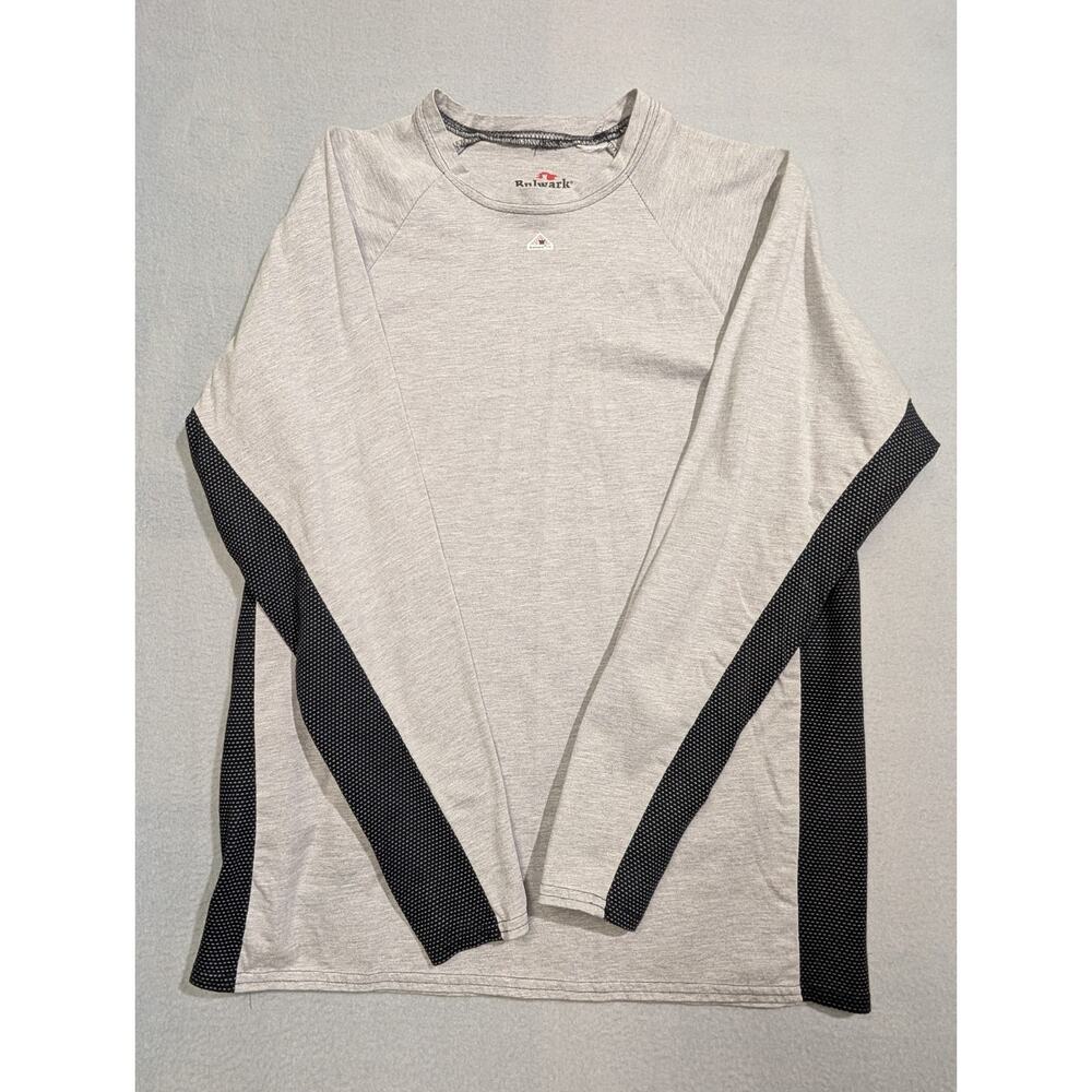 Bulwark Long Sleeve T Shirt Mens Medium Protective Apparel FR Flame Resistant LS